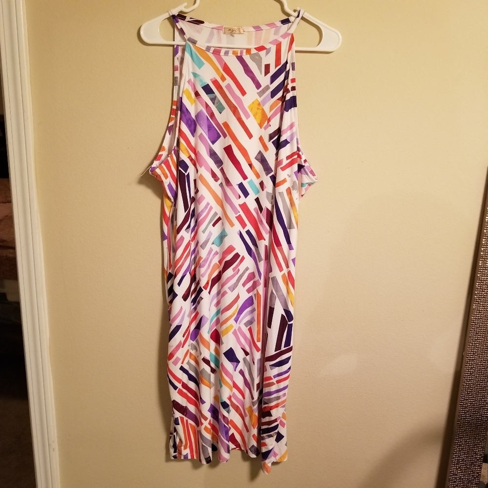 Bodycon Dress 4x Pastel Multi colored